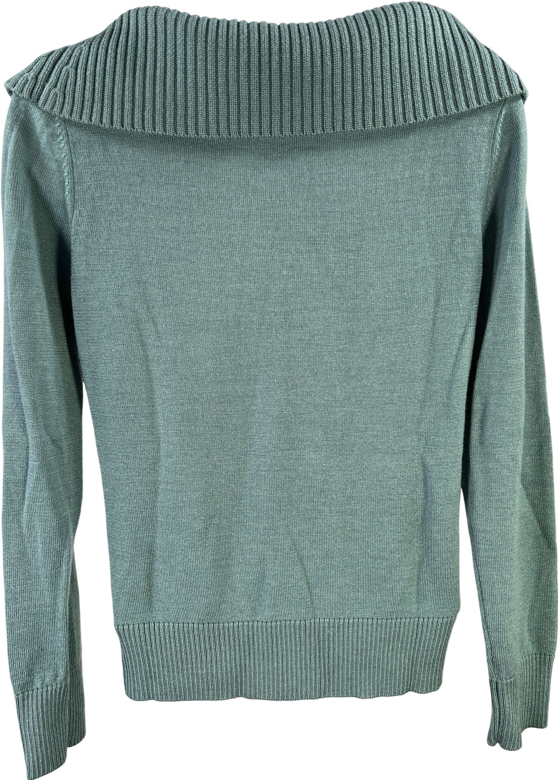 Ann Taylor Women’s Blue Long Sleeve Cowl Neck Sweater - M Petite
