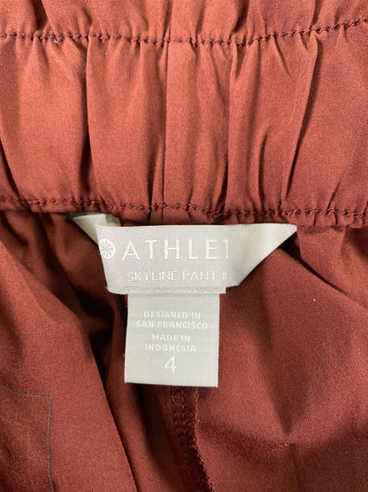 Athleta Women’s Cognac Brown Tie Waist Lightweight Skyline Pants II - 4