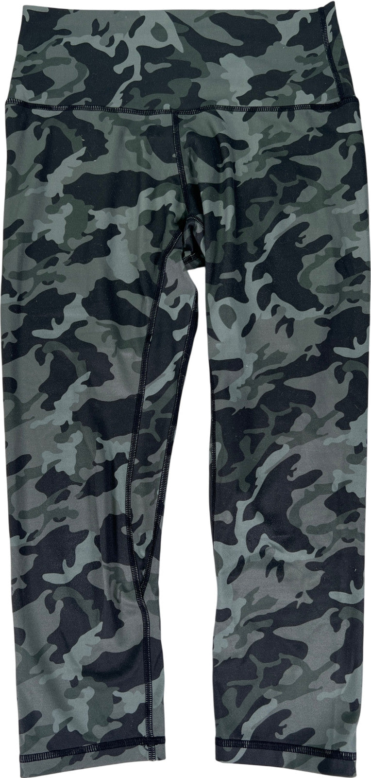 Lululemon Women’s Green Camouflage Cropped Align Leggings - S