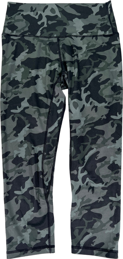 Lululemon Women’s Green Camouflage Cropped Align Leggings - S