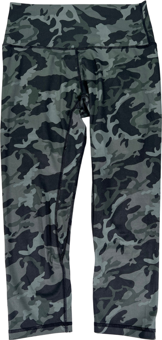 Lululemon Women’s Green Camouflage Cropped Align Leggings - S