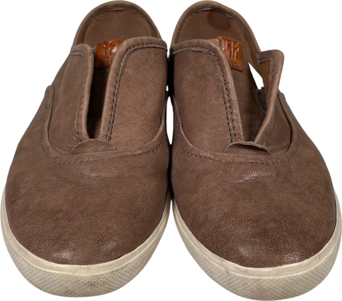 Frye Women’s Tan/Brown Leather Maya Slip On Sneakers - 6