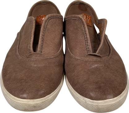 Frye Women’s Tan/Brown Leather Maya Slip On Sneakers - 6