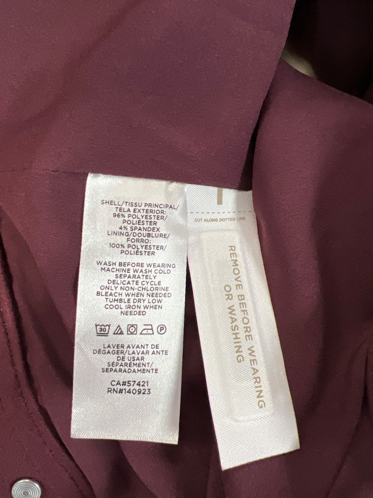 LOFT Women’s Purple Faux Suede Button Up Long Sleeve Jacket - XS