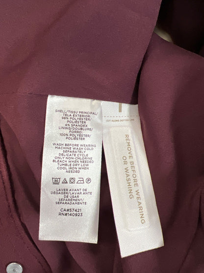 LOFT Women’s Purple Faux Suede Button Up Long Sleeve Jacket - XS