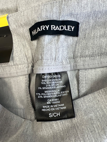 Hilary Radley Women’s Gray Pull On Mid Rise Slim Leg Ankle Pants - S