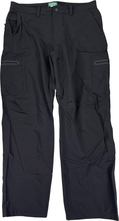 LL Bean Men’s Black Cresta Water Resistant Hiking Pants - 36x30