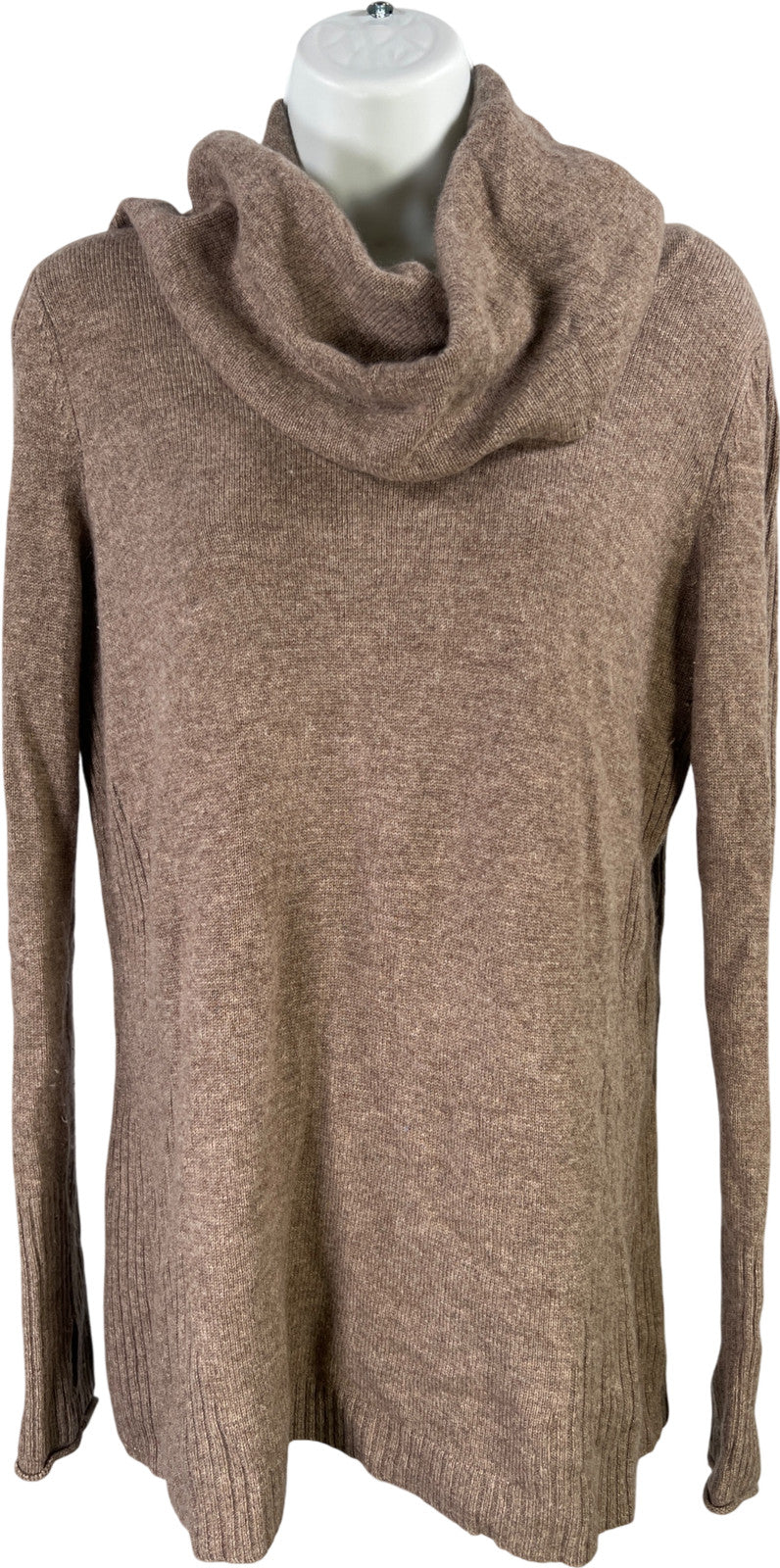 Athleta Women’s Brown Cashmere Blend Cascade Cowl Neck Sweater - S
