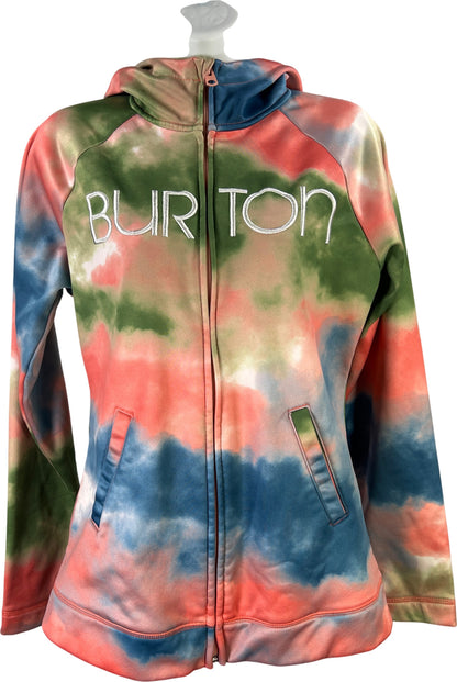 Burton Women’s Pink Peak Long Sleeve Full Zip Hoodie Sweatshirt - L