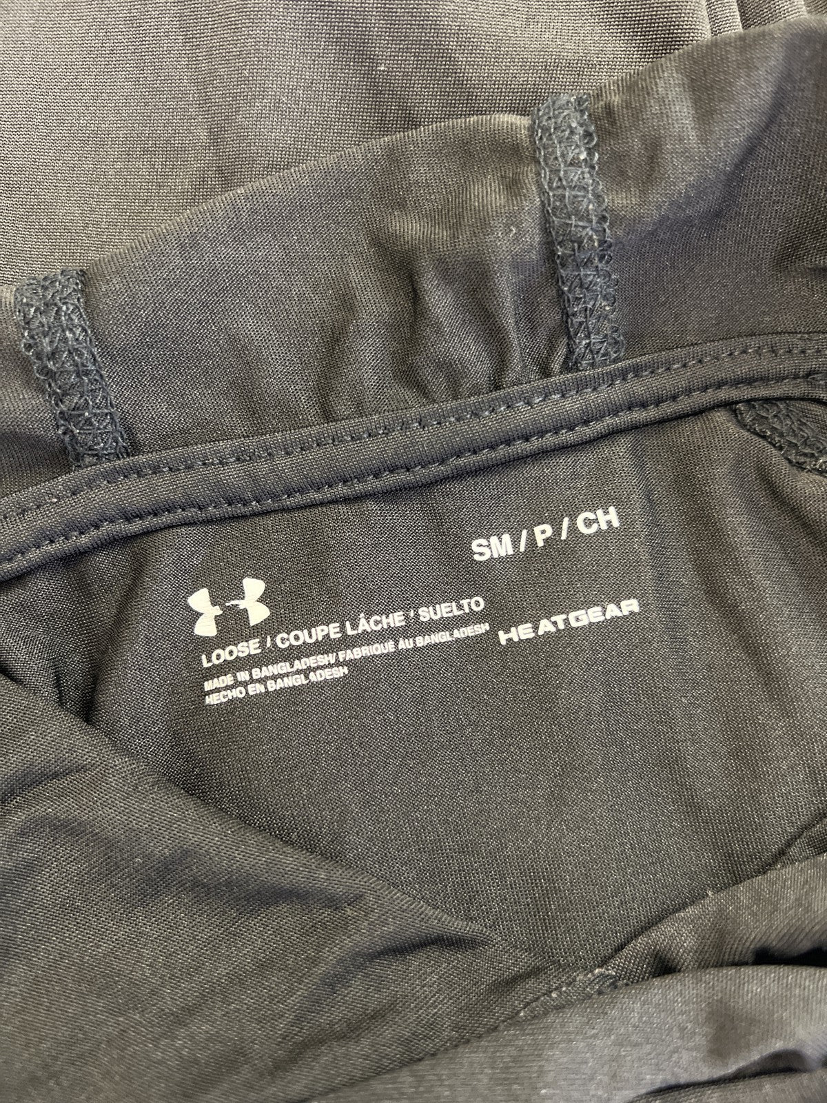 Under Armour Women’s Black Loose Fit HeatGear Hooded Athletic Shirt - S