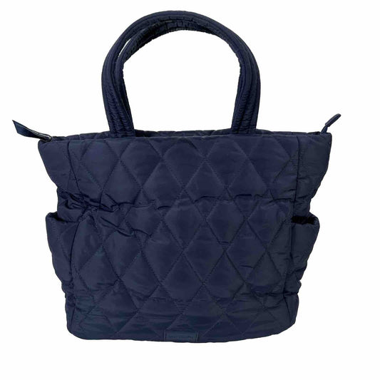 Vera Bradley Women's Blue Puffer Quilted Small Tote Purse Shoulder Bag