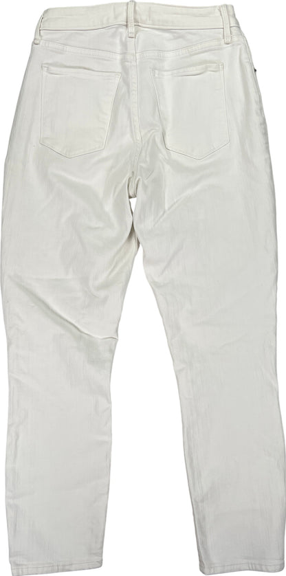 Abercrombie and Fitch Women’s White Super Skinny Ankle Jeans - 27/4