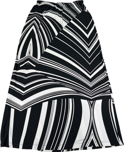 Chico’s Women’s Black/White Pull On Maxi Skirt - 0/US S