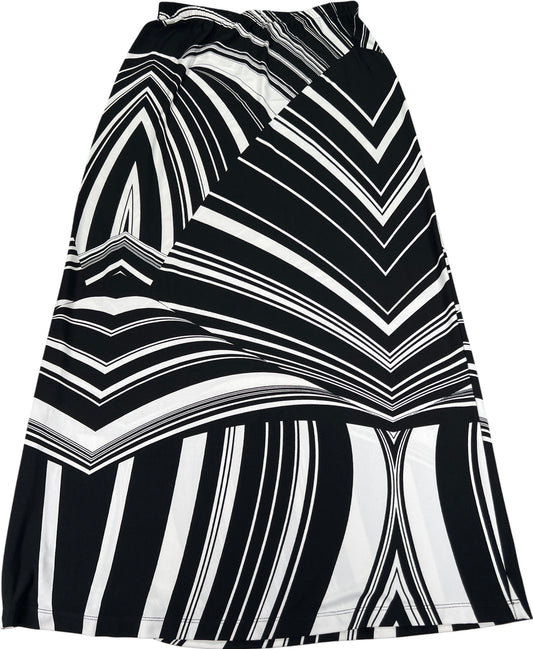 Chico’s Women’s Black/White Pull On Maxi Skirt - 0/US S