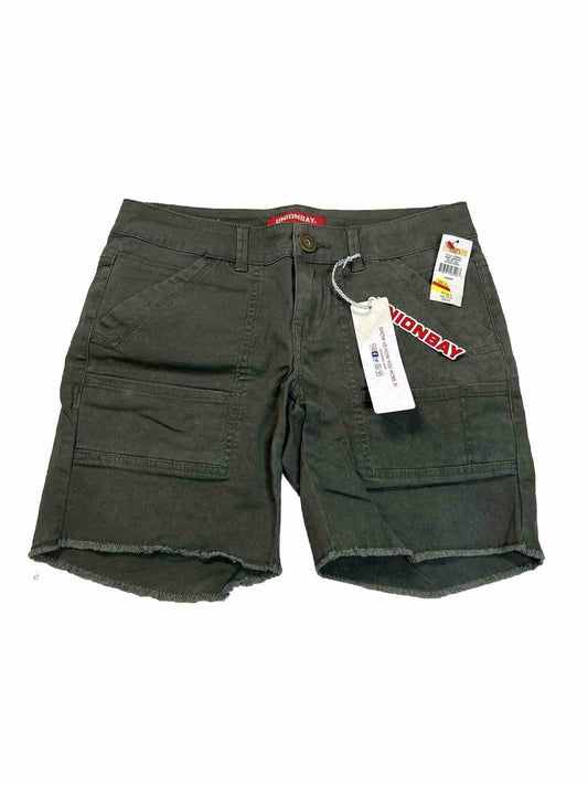 NEW Union Bay Women's/Juniors Green Cargo Chino Shorts - 7