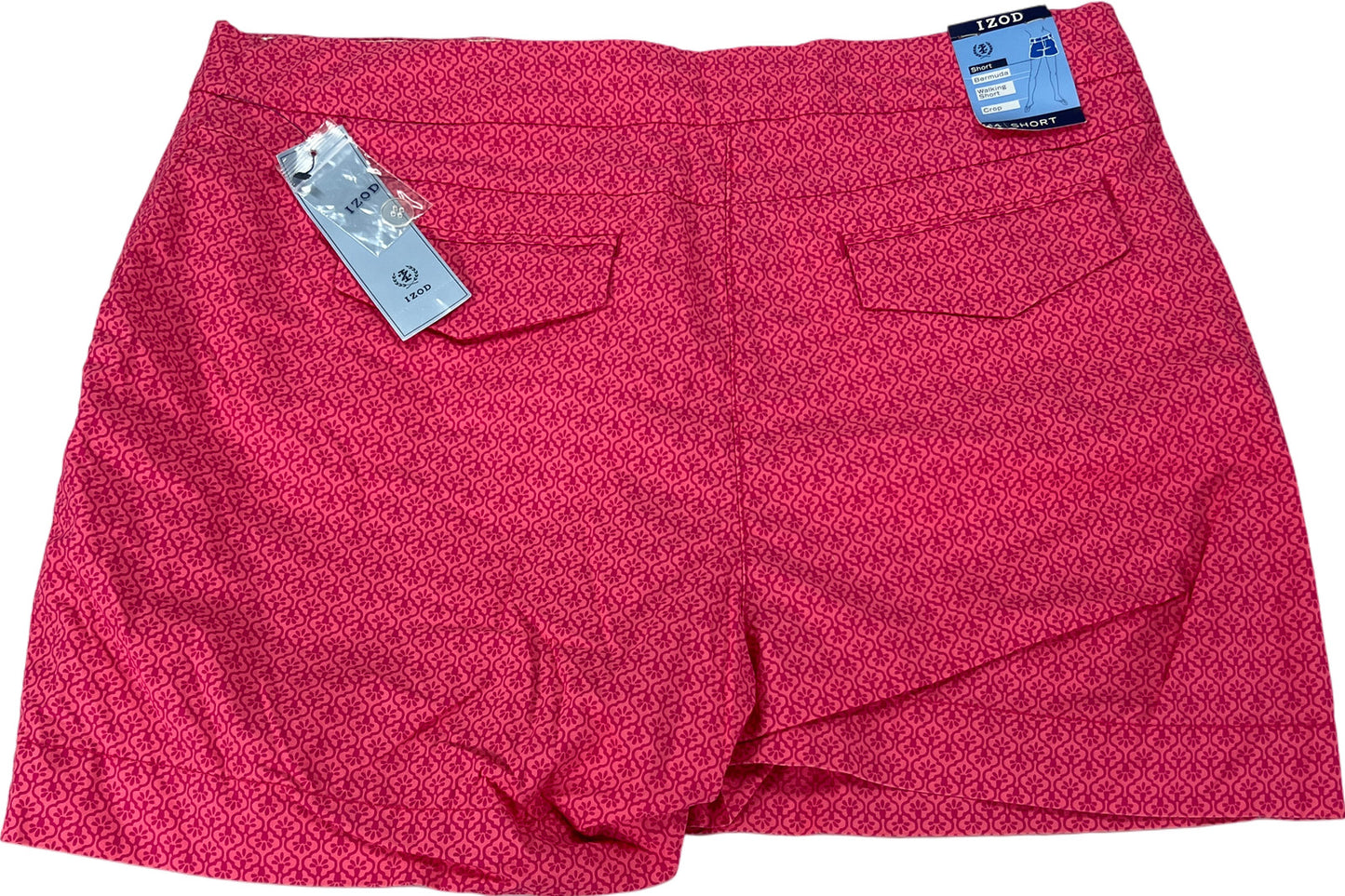 NEW Izod Women’s Pink Hot Tropic Bermuda Walking Shorts - 14