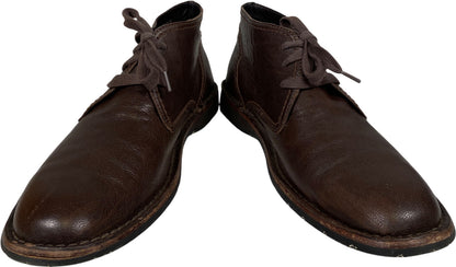 John Varvatos Men’s Brown Leather Hipster Chukka Boots - 9.5