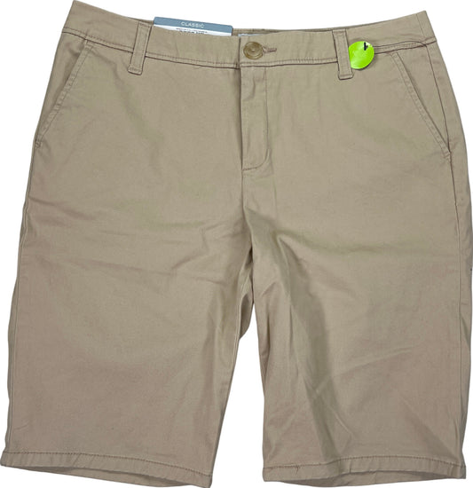 NEW Liz Claiborne Women’s Beige Classic Twill Bermuda Shorts - 4