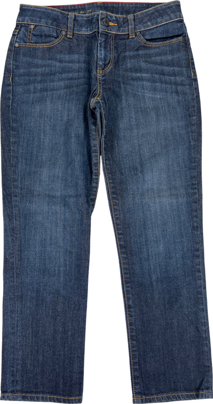 Talbots Women’s Dark Wash Signature Ankle Denim Jeans - 8 petite