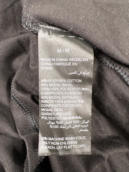 White House Black Market Women’s Black Ball Chain Neck Short Sleeve T-Shirt - M