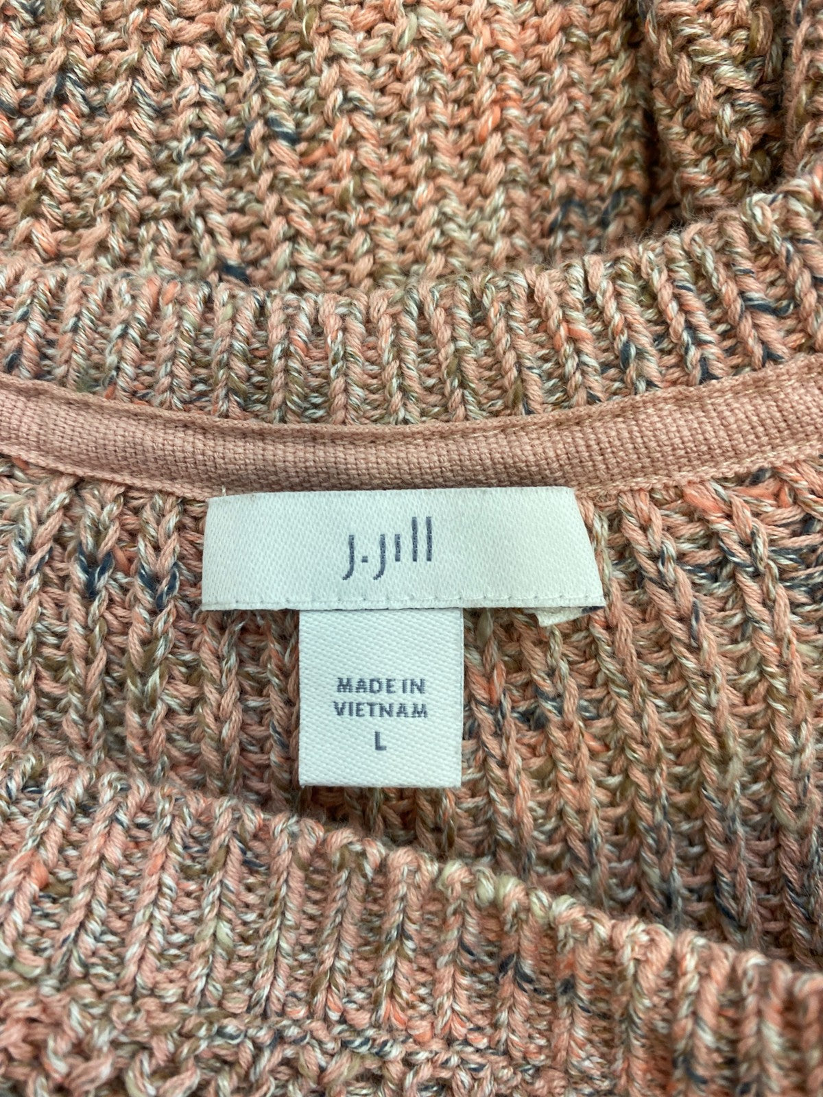 J.Jill Women’s Pink 3/4 Sleeve Knit Sweater - L