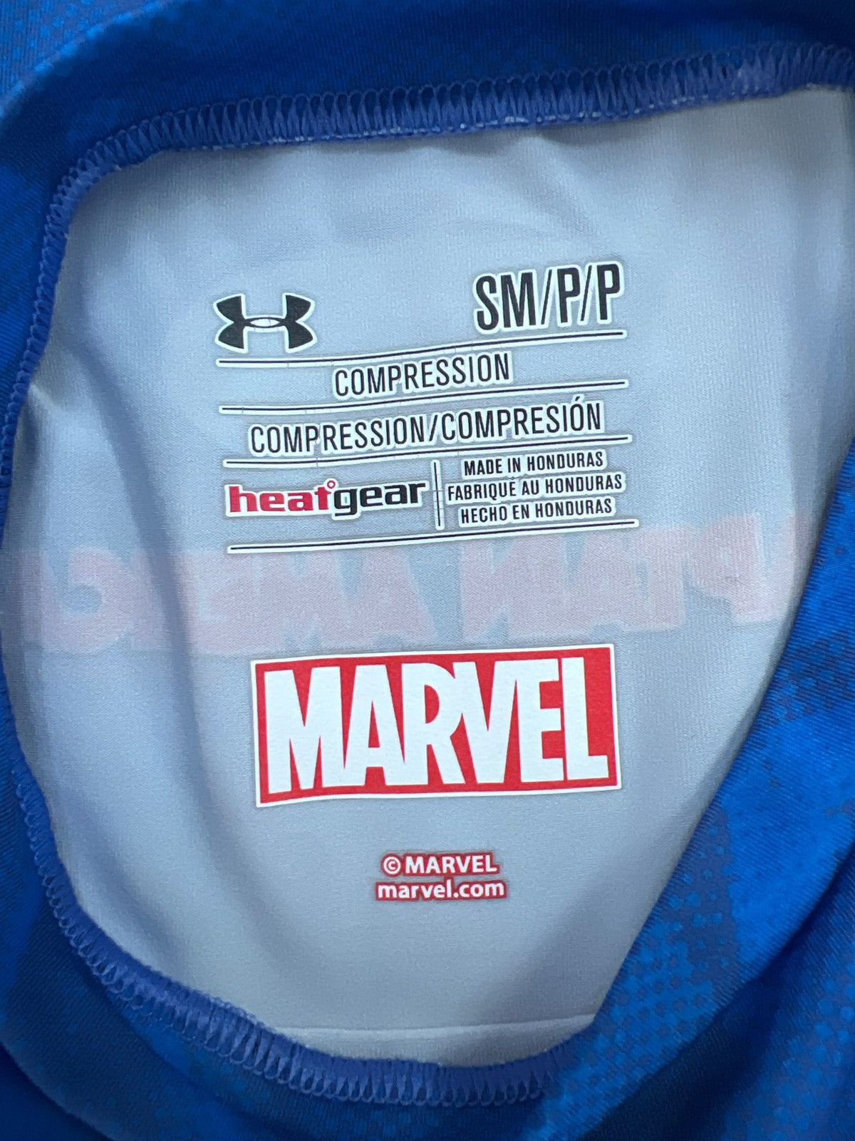 Under Armour Men’s Blue/Red Captain American Compression Athletic Shirt - S