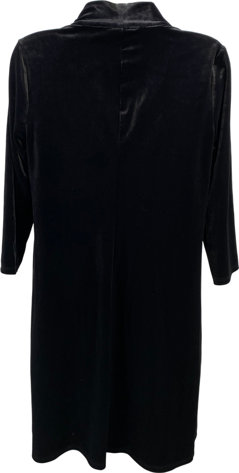 J.Jill Wearever Collection Women’s Black Velour Pocket Front Shift Dress - XS