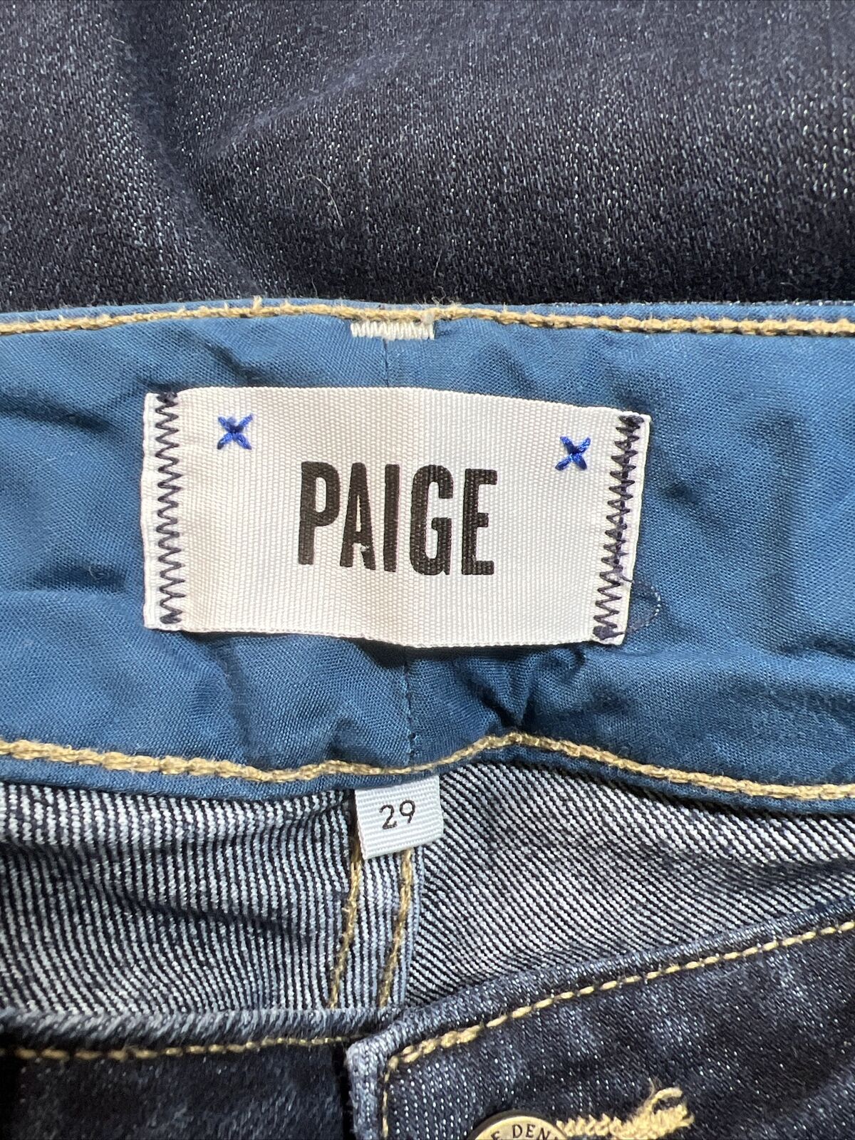 PAIGE Women's Dark Wash Hidden Hills Stretch Boot Cut Jeans - 29