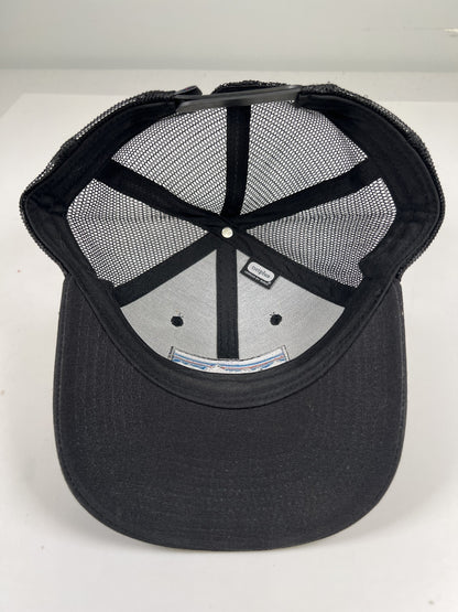 Patagonia Unisex Black Logo Mesh Back Adjustable Trucker Hat - One Size