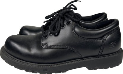 Skechers Men’s Black Leather Cottonwood Cantix Work Shoes - 9