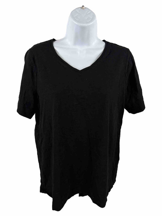 Chico's Women's Black The Ultimate Tee Short Sleeve T-Shirt - 1/US M