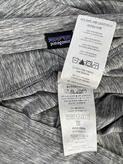 Patagonia Men's Gray Capilene Cool Daily Short Sleeve Shirt - S