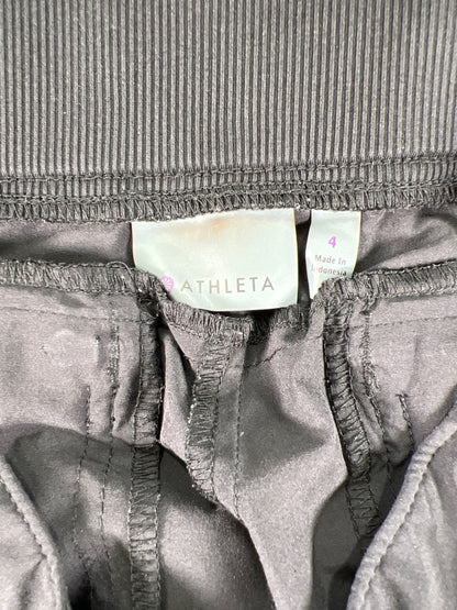 Athleta Women’s Black Athletic Straight Leg Ankle Pants - 4