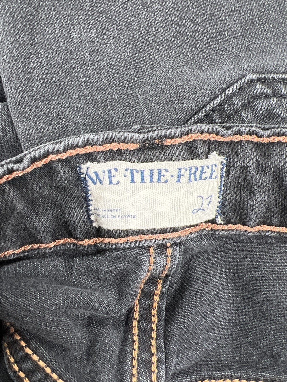 We The Free Women’s Black Straight Leg Denim Jeans - 27