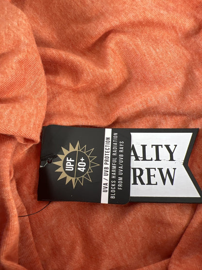 NEW Salty Crew Men’s Orange Premium Technical UPF 40 Hooded Shirt - S