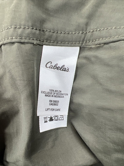 Cabela's Men's Green Nylon Convertible Cargo Pants with Belt - 46x30