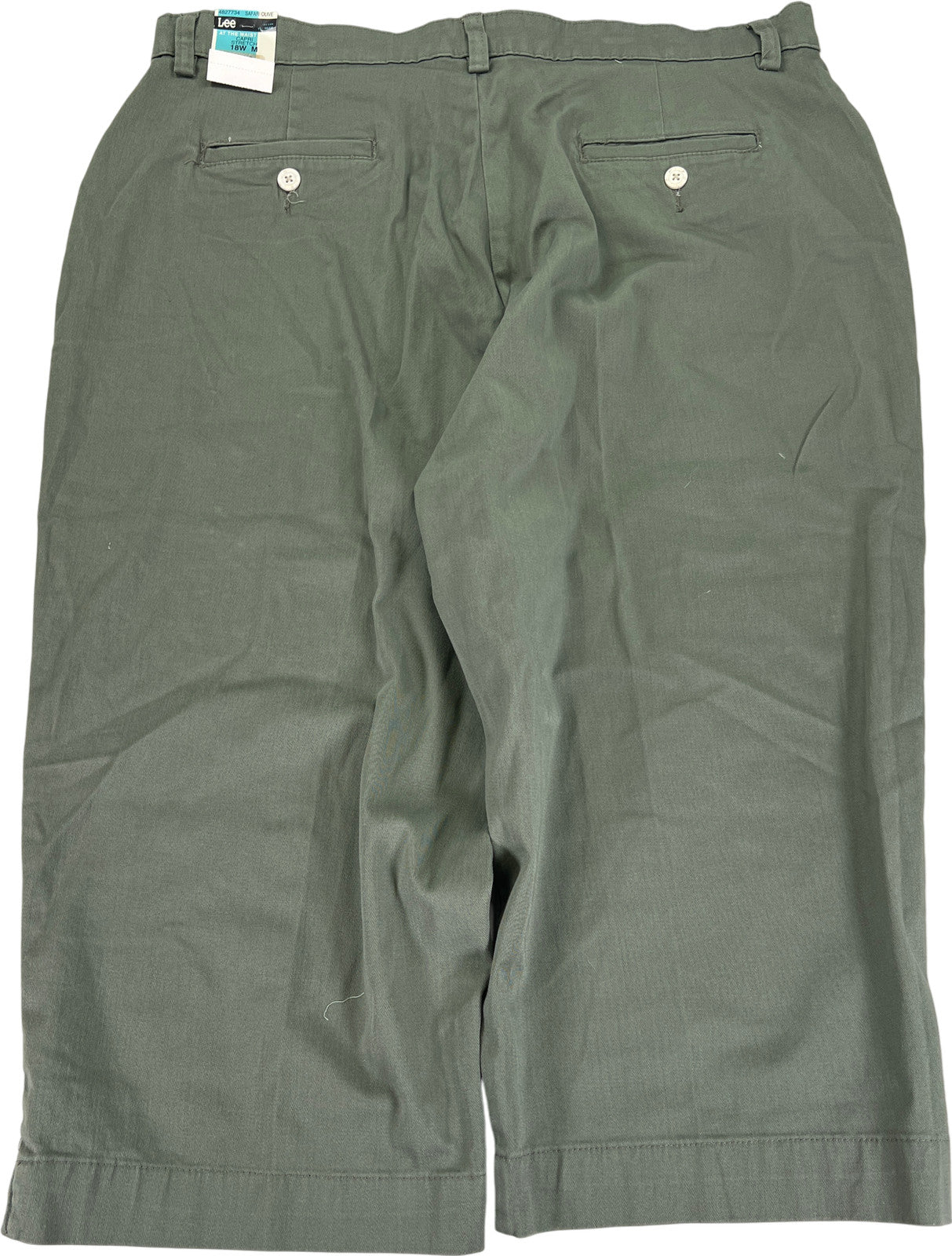 Lee Women’s Green Stretch At The Waist Capri Pants - 18W