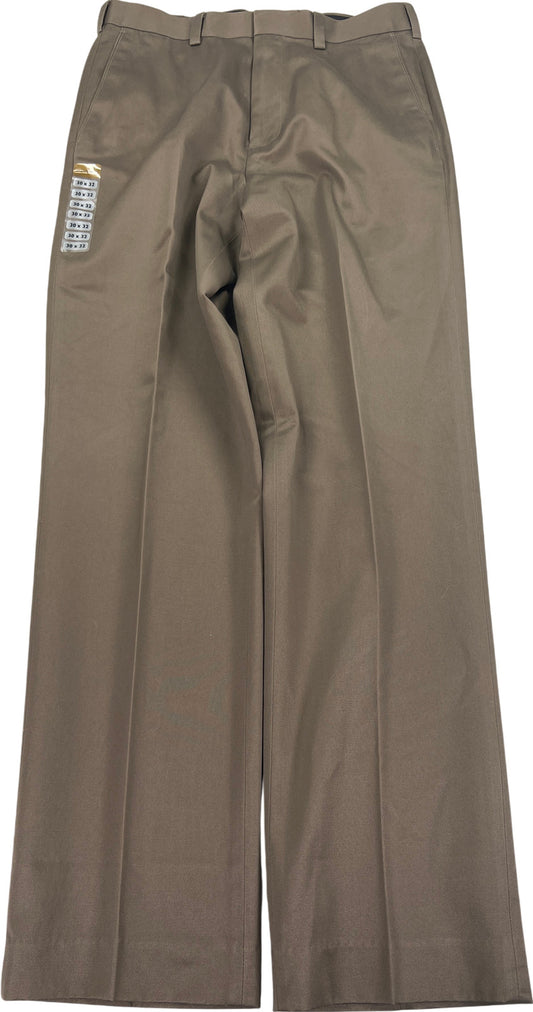 NEW Axist Men’s Brown Sandstone No Iron Performance Khaki Pants - 30X32