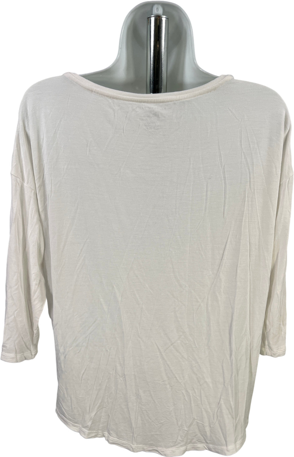 Majestic Paris for Neiman Marcus Women’s White 3/4 Sleeve Shirt - 3