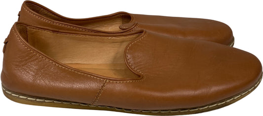 Charix Unisex Men’s Brown Leather Slip On Loafers - 45/US 11
