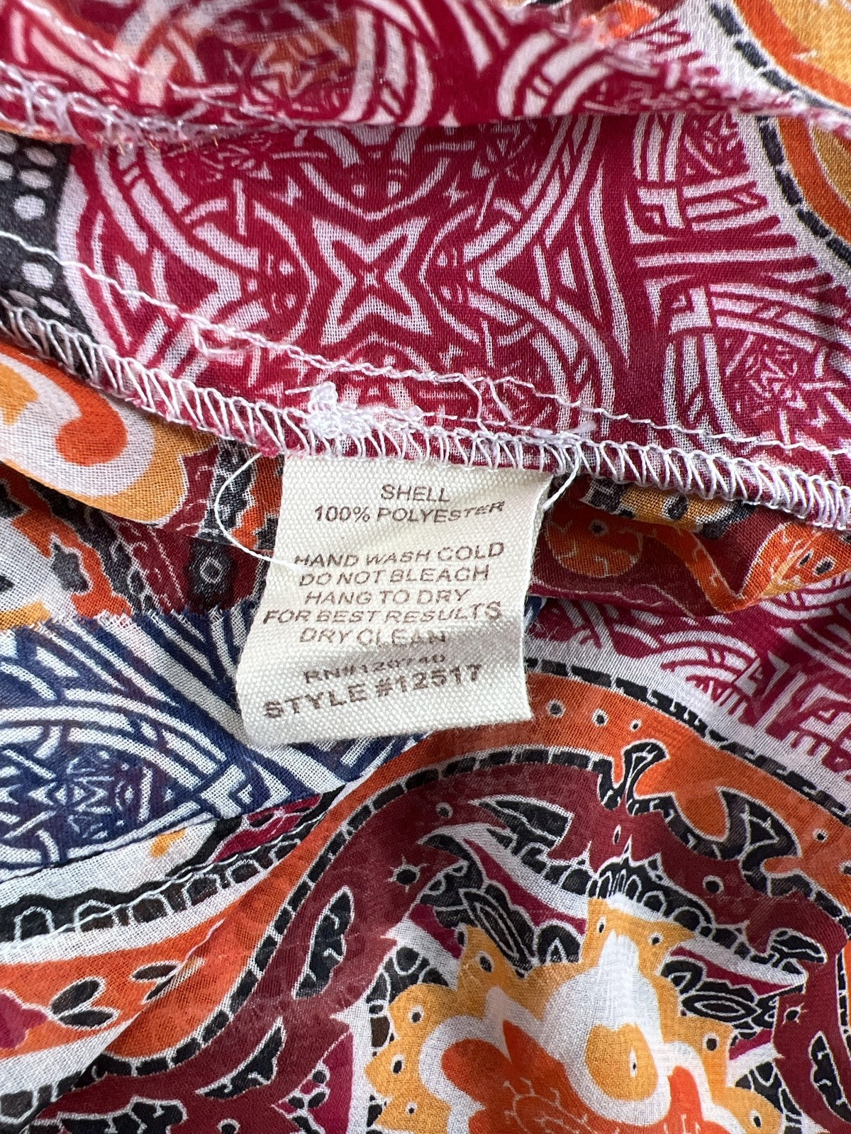 Mystree Women’s Multi-Color Sheer Printed Pintuck Dress - M