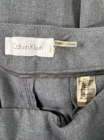 Calvin Klein Women’s Gray Loose Leg Dress Pants - 12