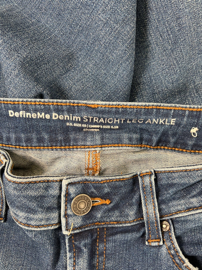 Chico’s Women’s Medium Wash Straight Leg Ankle Jeans -0.5/US 6