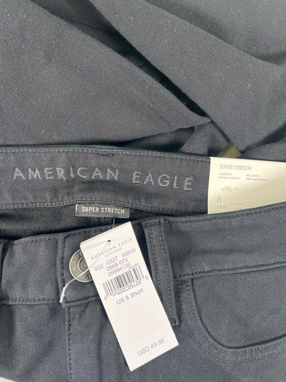 American Eagle Women’s Black Super Stretch Low Rise Jegging Pants - 8
