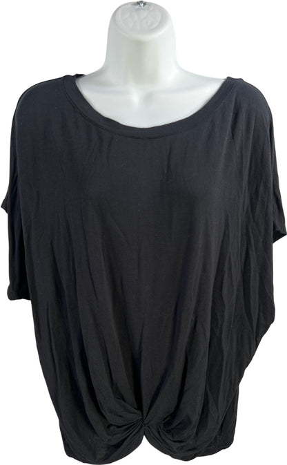 Liverpool Women’s Black Twist Front Short Sleeve T-Shirt - L