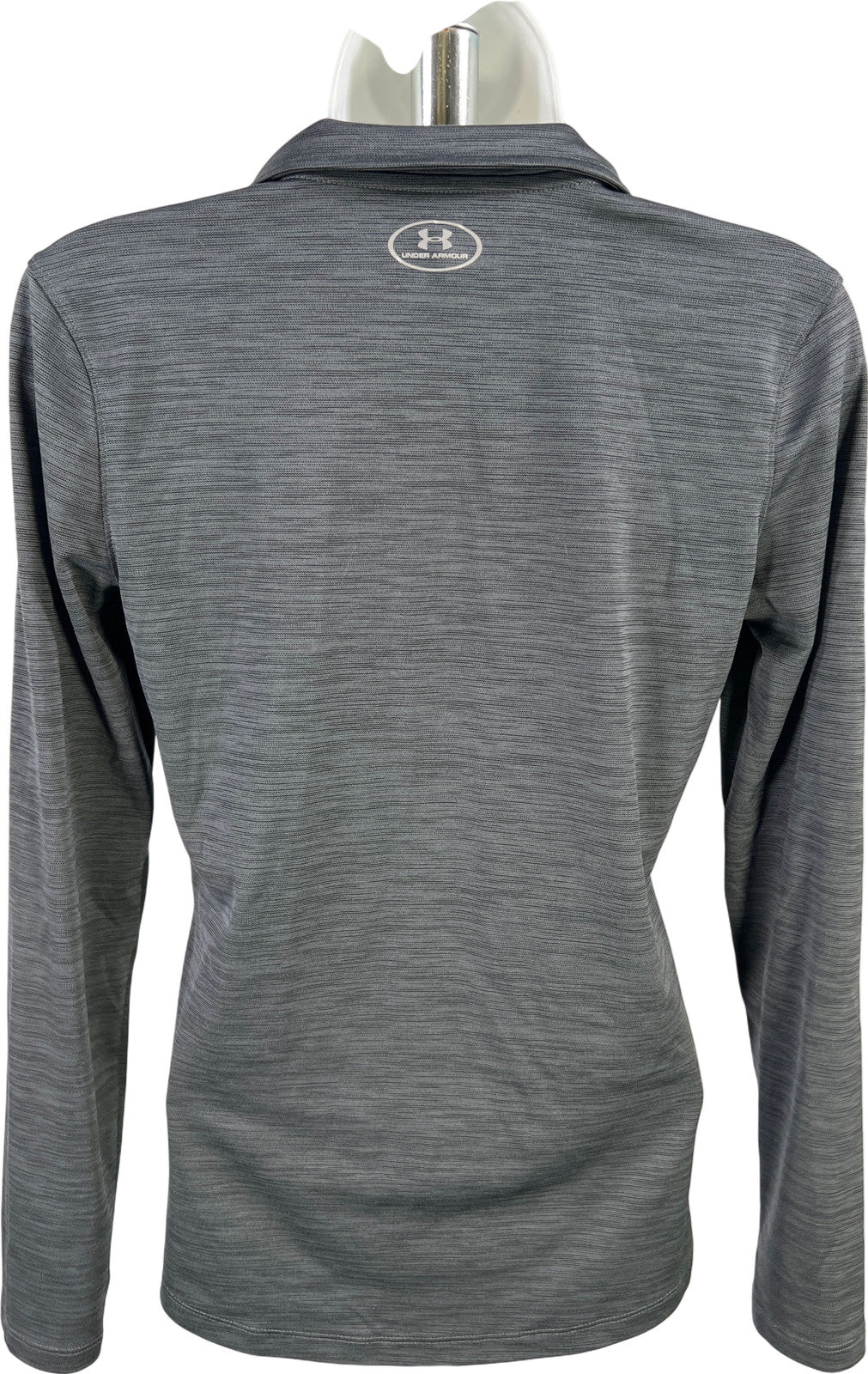 Under Armour Women’s Gray/Blue HeatGear. Long Sleeve Fitted Athletic Shirt - S