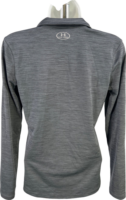 Under Armour Women’s Gray/Blue HeatGear. Long Sleeve Fitted Athletic Shirt - S