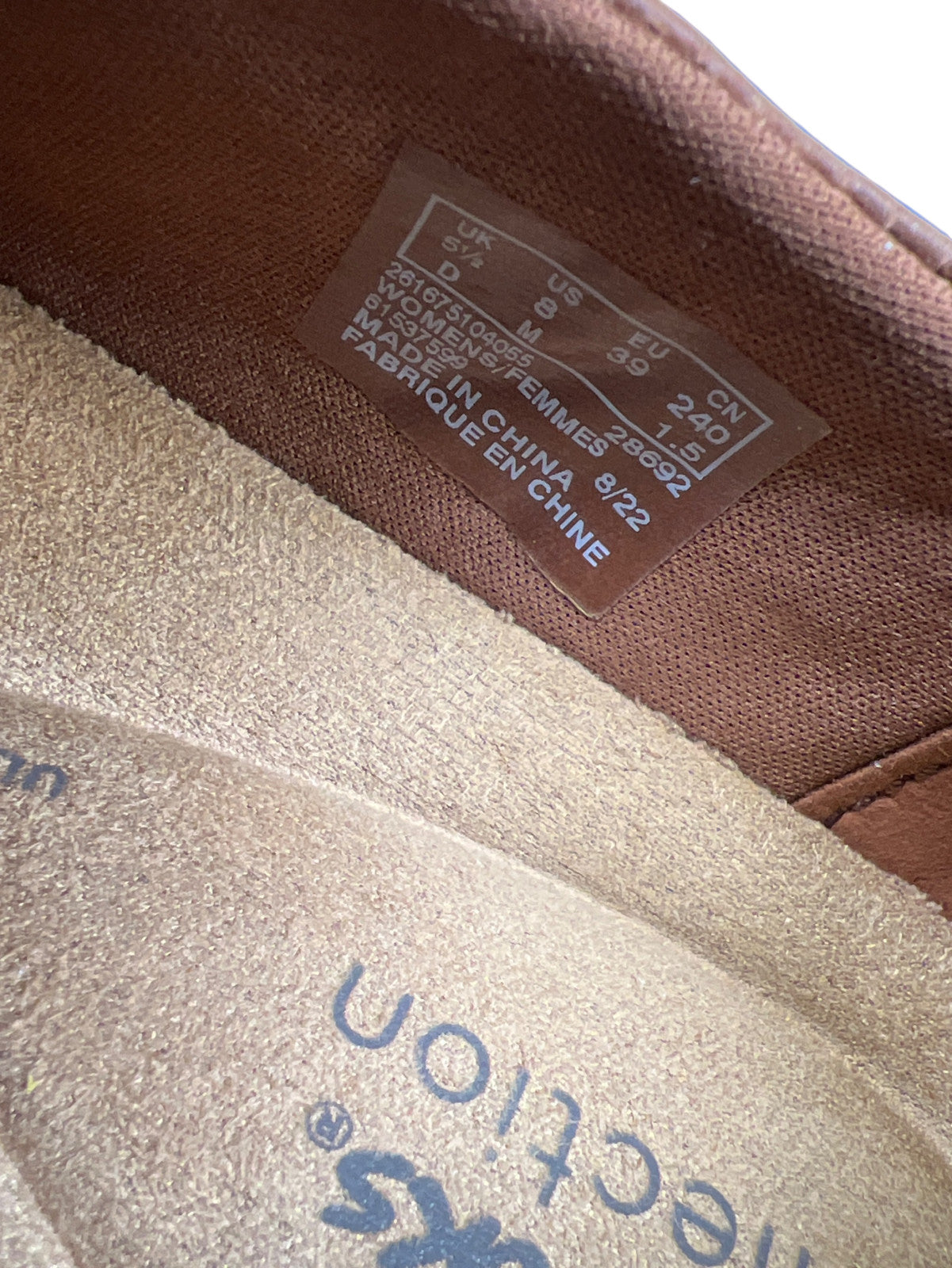 Clarks Collection Women’s Brown Leather Caroline Pearl Walking Shoes - 8