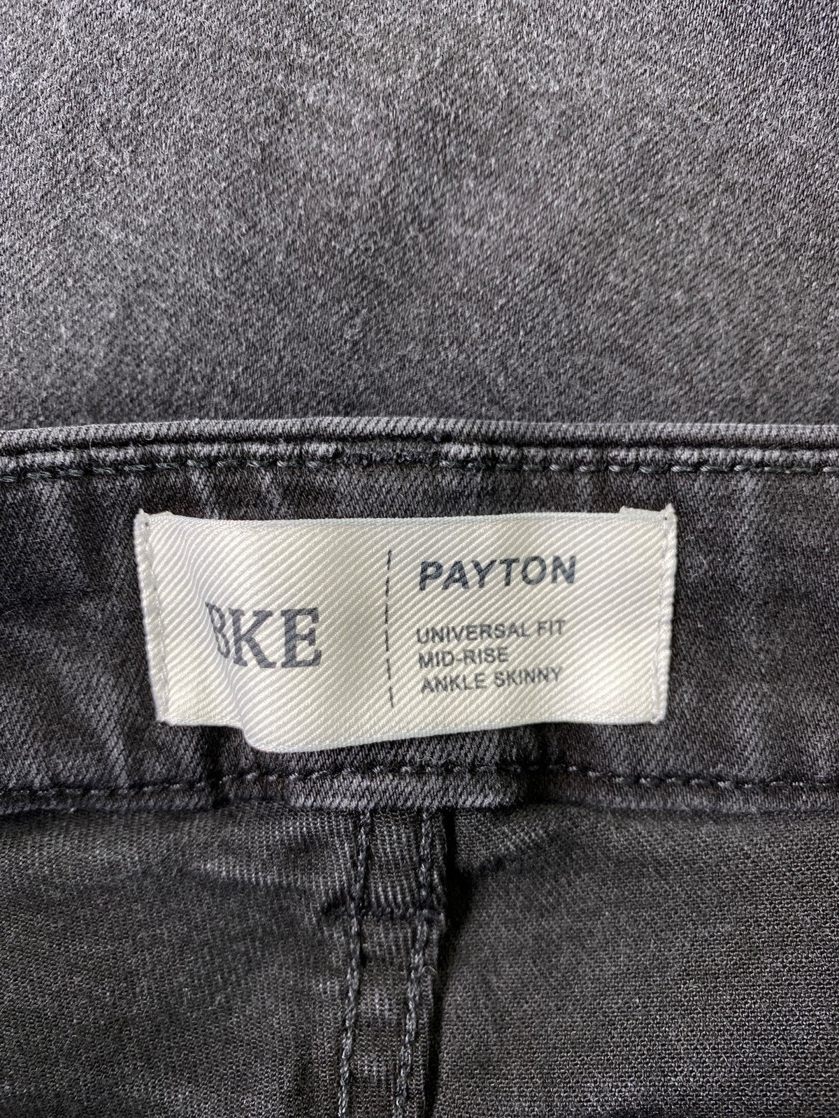 BKE Women’s Black Mid Rise Payton Ankle Skinny Denim Jeans - 28x27