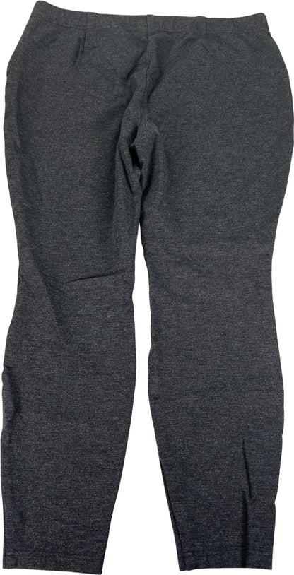 J.Jill Women’s Dark Heather Gray Stretch Waist Pull On Ponte Leggings - L